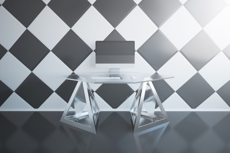 Motyw szachownicy na ścianie - uniwersalne rozwiązanie dla każdego wnętrza