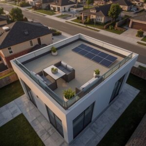 Płaski dach jako sposób na powiększenie przestrzeni mieszkalnej bez poddasza